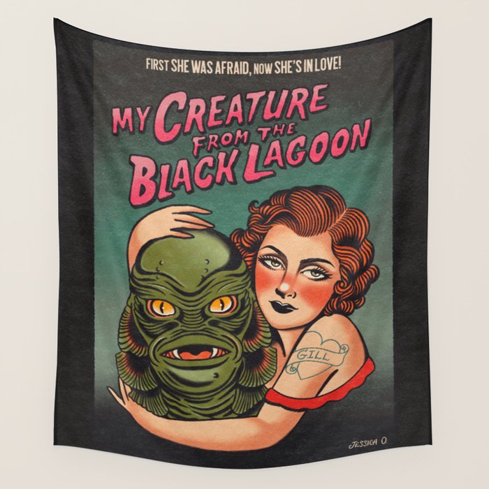 My Creature from the Black Lagoon Wall Tapestry Gallery Image 4