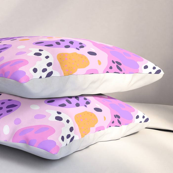 Abstract colorful animal print art pattern Pillow Sham Gallery Image 3