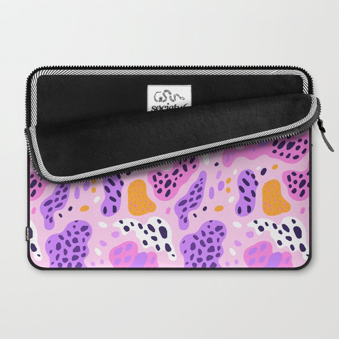Abstract colorful animal print art pattern Laptop Sleeve Gallery Image 2