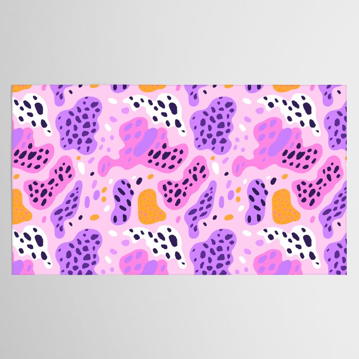 Abstract colorful animal print art pattern Tablecloth Gallery Image 2