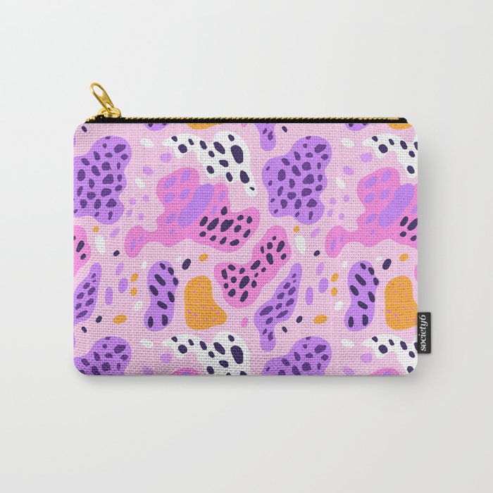 Abstract colorful animal print art pattern Carry All Pouch Gallery Image 1