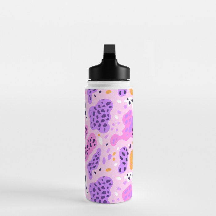 Abstract colorful animal print art pattern Water Bottle Gallery Image 3