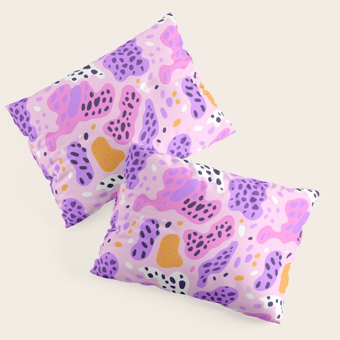 Abstract colorful animal print art pattern Pillow Sham Gallery Image 3