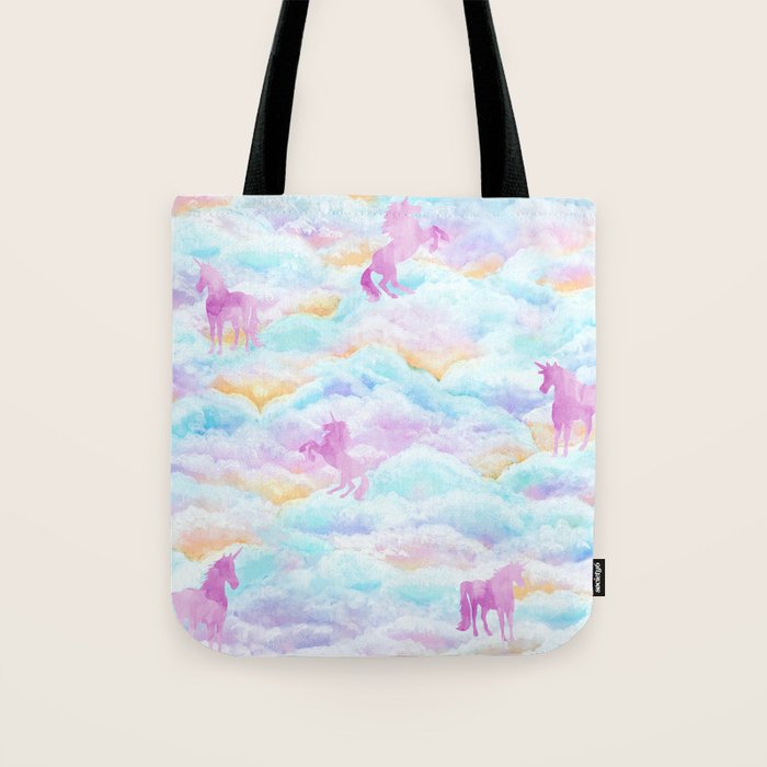 Unicorns Hiding in Clouds Tote Bag Gallery Image 1