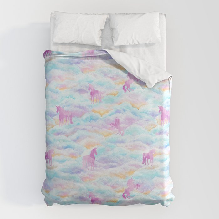 Unicorns Hiding in Clouds Duvet Cover Gallery Image 6