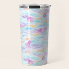 Unicorns Hiding in Clouds Travel Mug Gallery Image 1