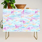 Unicorns Hiding in Clouds Credenza Gallery Image 1