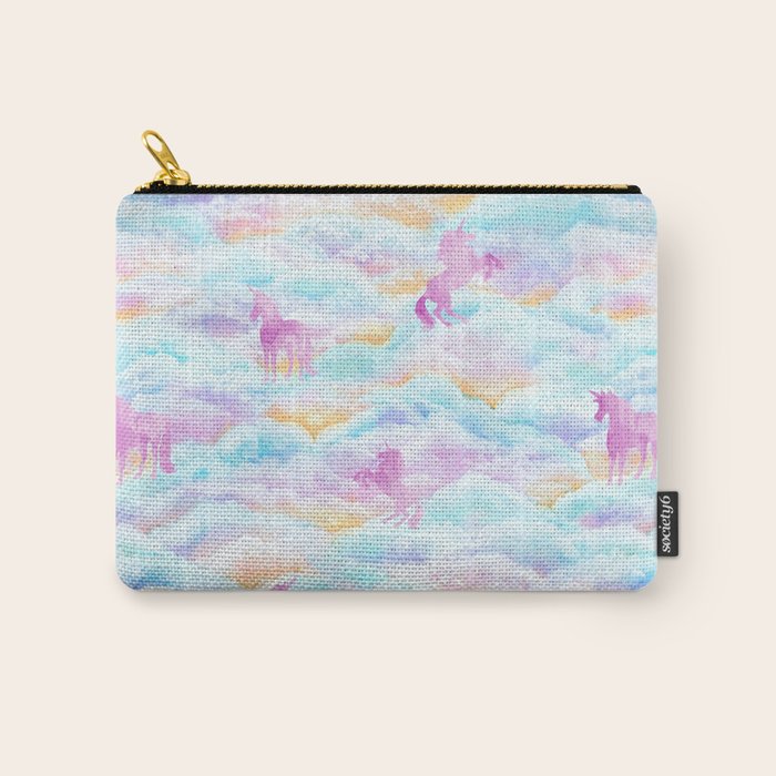 Unicorns Hiding in Clouds Carry All Pouch Gallery Image 1