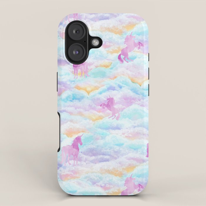 Unicorns Hiding in Clouds iPhone Case Gallery Image 1