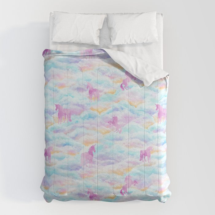 Unicorns Hiding in Clouds Comforter Gallery Image 6