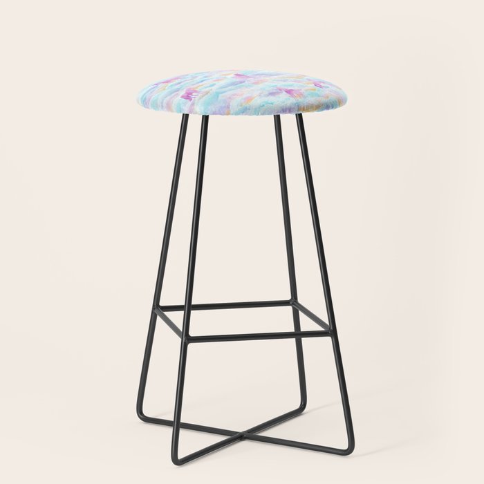 Unicorns Hiding in Clouds Stool Gallery Image 1