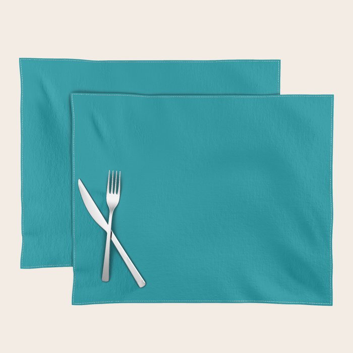 Teal Color Placemat Gallery Image 1