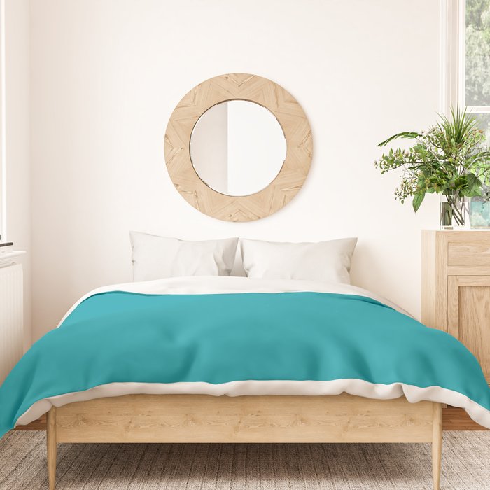 Teal Color Duvet Cover Gallery Image 3