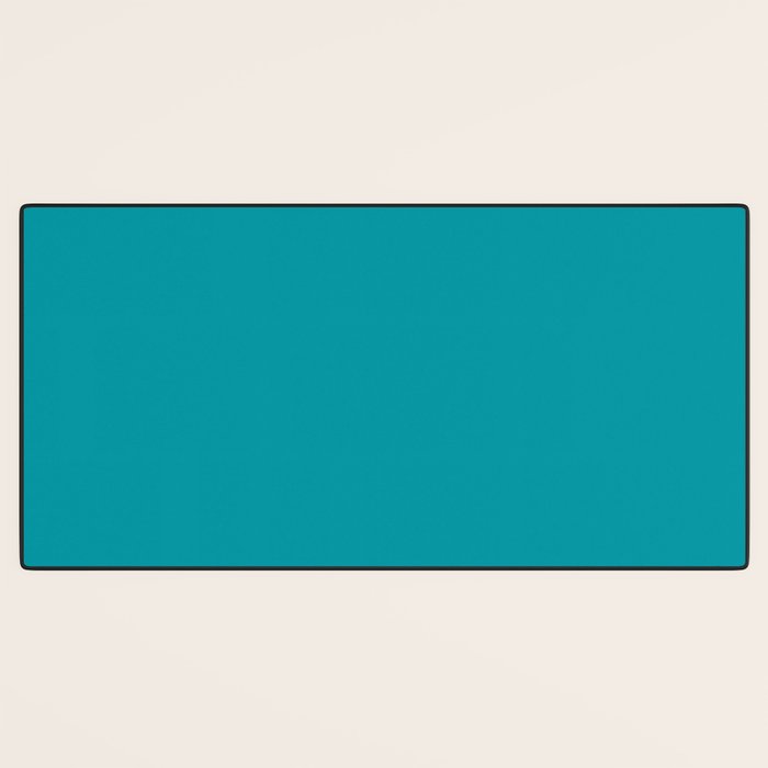 Teal Color Desk Mat Gallery Image 3