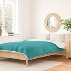 Teal Color Duvet Cover Gallery Image 2