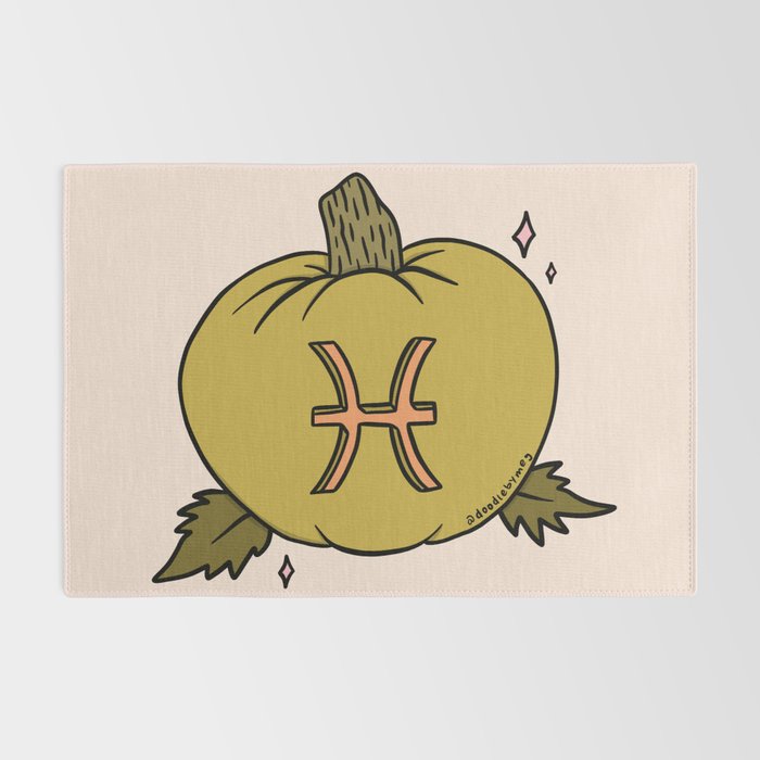 Pisces Pumpkin Rug Gallery Image 2