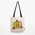 Pisces Pumpkin Tote Bag Gallery Image 2