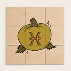 Pisces Pumpkin Wood Wall Art Gallery Image 1