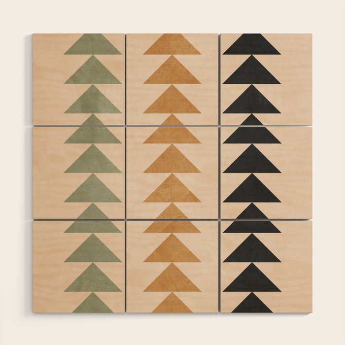 Minimal Geometric 32 Wood Wall Art Gallery Image 1