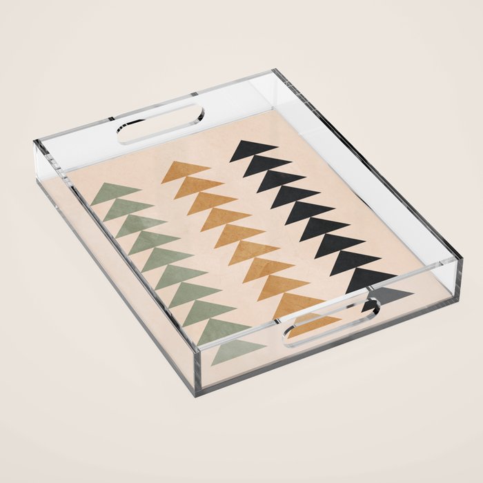 Minimal Geometric 32 Acrylic Tray Gallery Image 1