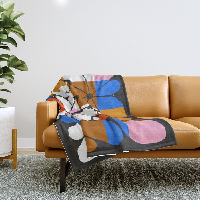 Parrott Paints - Checkered  Throw Blanket Gallery Image 1