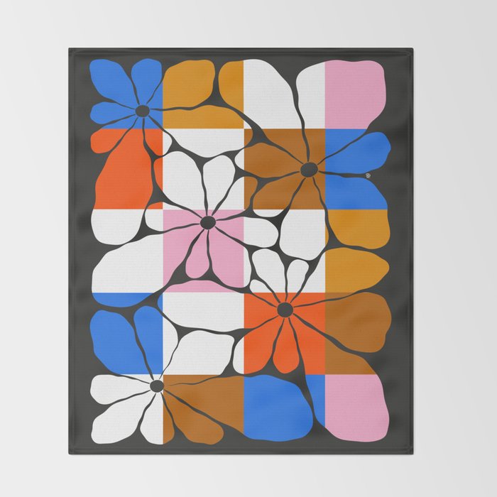 Parrott Paints - Checkered  Throw Blanket Gallery Image 2
