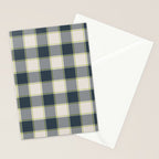 Modern Tartan in Earth Tones Stationery Card Gallery Image 2