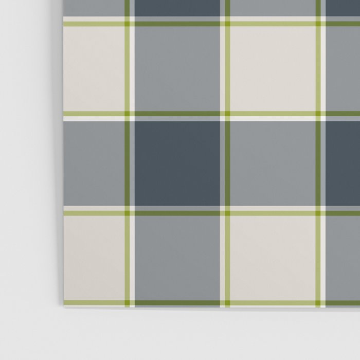 Modern Tartan in Earth Tones Poster Gallery Image 3