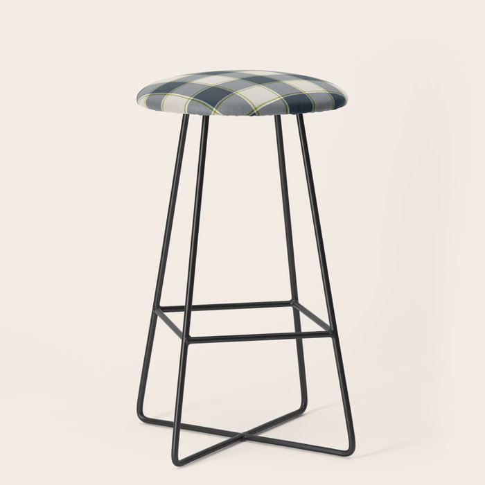Modern Tartan in Earth Tones Stool Gallery Image 1