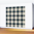 Modern Tartan in Earth Tones Wall Mural Gallery Image 2