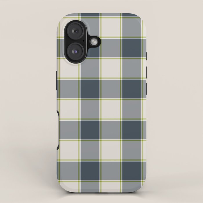 Modern Tartan in Earth Tones iPhone Case Gallery Image 1