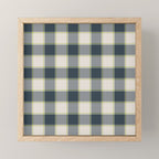 Modern Tartan in Earth Tones Mini Art Print Gallery Image 1