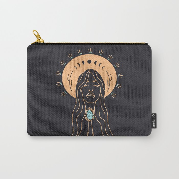 Desert Angel in Peach & Grey Carry All Pouch Gallery Image 1