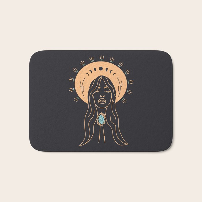 Desert Angel in Peach & Grey Bath Mat Gallery Image 1