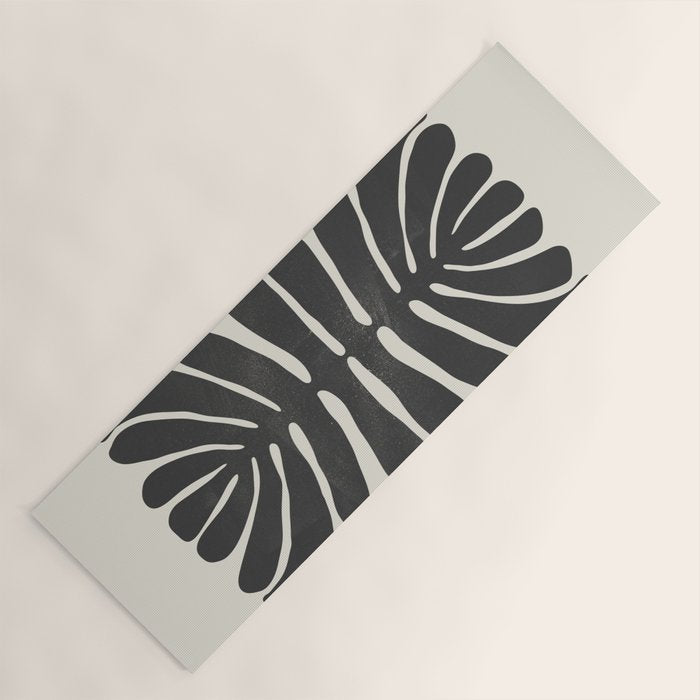 Sea Leaf: Noir Yoga Mat Gallery Image 1
