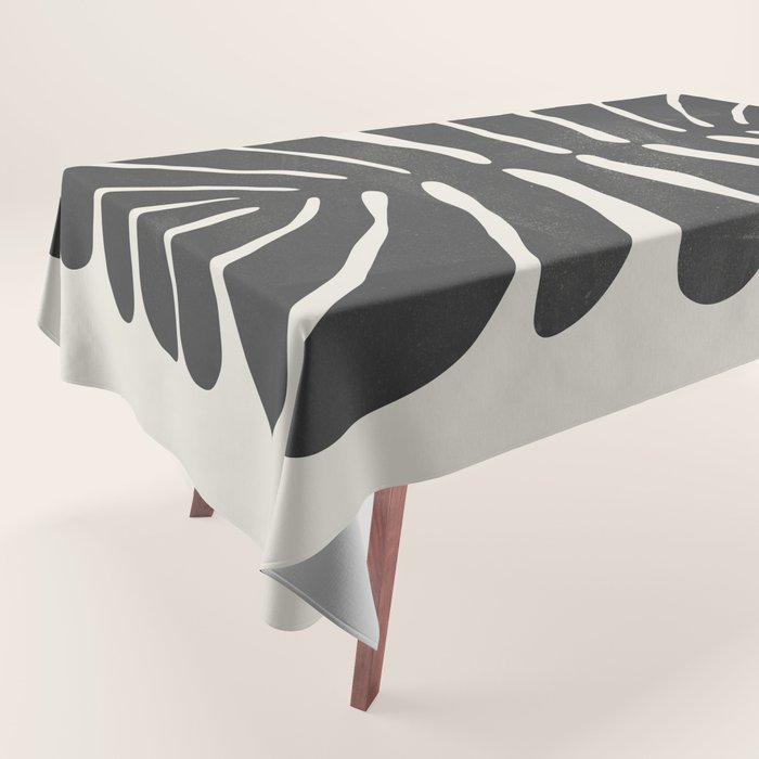 Sea Leaf: Noir Tablecloth Gallery Image 1