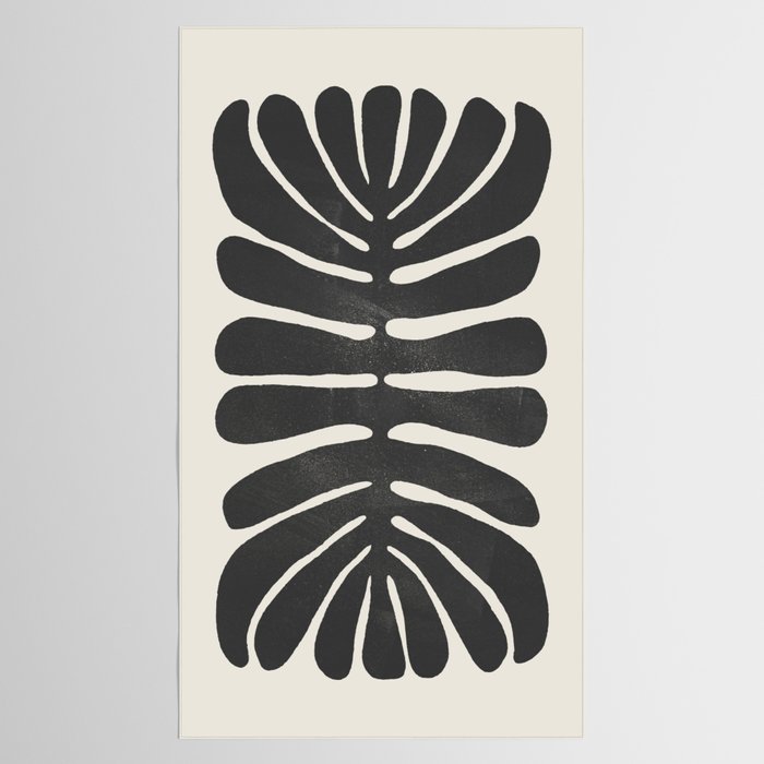 Sea Leaf: Noir Tablecloth Gallery Image 2