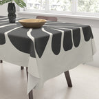 Sea Leaf: Noir Tablecloth Gallery Image 3