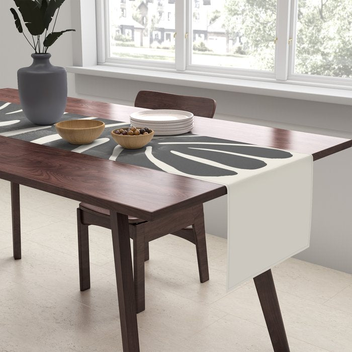 Sea Leaf: Noir Table Runner Gallery Image 2