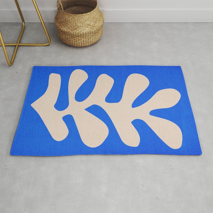 Chathams Blue: Wild Leaf | Matisse Foliage Paper Cutouts 02 Rug Gallery Image 1