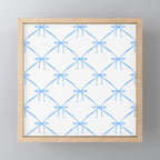 Bows & Ribbons Pattern VII Baby Blue Mini Art Print Gallery Image 1