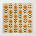 Fresh Yellow Spring Flowers Wood Wall Art Gallery Image 1