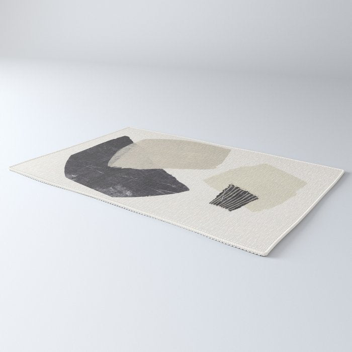 Monochrome Shapes #1 Rug Gallery Image 3