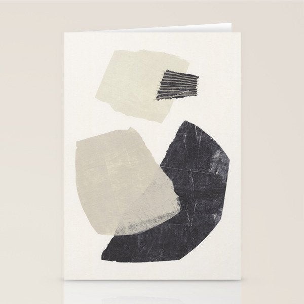 Monochrome Shapes #1 Stationery Card Gallery Image 2