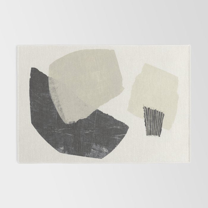 Monochrome Shapes #1 Rug Gallery Image 2