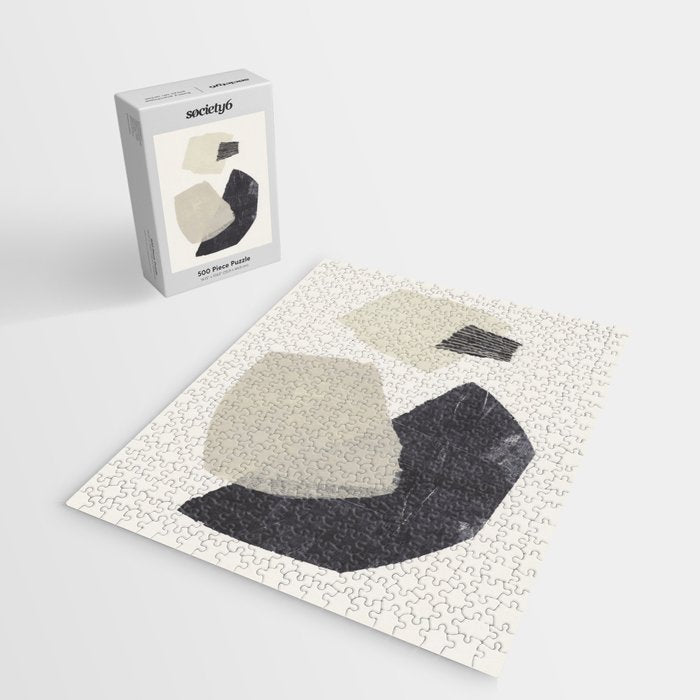 Monochrome Shapes #1 Jigsaw Puzzle Gallery Image 2