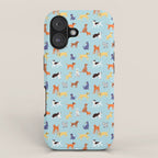 Funny dog animal cartoon art pattern iPhone Case Gallery Image 1