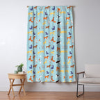 Funny dog animal cartoon art pattern Window Curtain Gallery Image 5