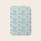 Funny dog animal cartoon art pattern Bath Mat Gallery Image 1