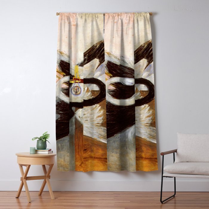 Hilma af klint The Swan,No,3 Window Curtain Gallery Image 1